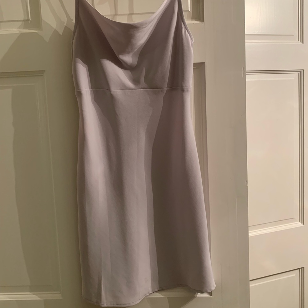 Forever 21 Grey Cowl-neck mini dress